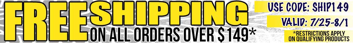 Free Shipping On Orders Over $149 10% Off Any Size Order!