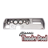 Classic Thunder Road 1970-72 El Camino SS Complete Panel, Phantom Elec., Brushed Aluminum Image