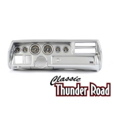 Classic Thunder Road 1970-72 El Camino non-SS Complete Panel, Carbon Fiber, Brushed Aluminum Image