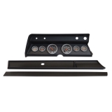1966 El Camino 6 Gauge Panel Black With Auto Meter Sport-Comp Mechanical Gauges Image