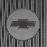1968-1972 Chevrolet Vinyl Floor Mats With Bowtie Black Image