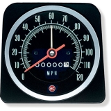 1969 Camaro Speedometer 120 Mph With Speed Warning Image