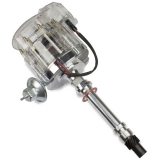 1978-1987 Grand Prix Chrome Aluminum HEI Electronic Distributor with 50K Coil - Clear Super Cap Image