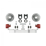 1970-1974 Camaro Signature Rear Disc Brake Conversion Kit, Red Show N' Go, Staggered Shocks Image