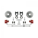1975-1981 Camaro Signature Rear Disc Brake Conversion Kit, Red Show N' Go, Staggered Shocks Image