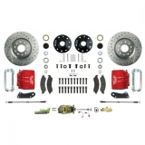 1968-1974 Nova Signature Manual Front Disc Brake Conversion Kit, Stock Height, Red Show N' Go Image