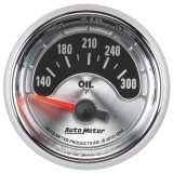 AutoMeter 2-1/16in. Oil Temperature Gauge, 140-300F, American Muscle Image