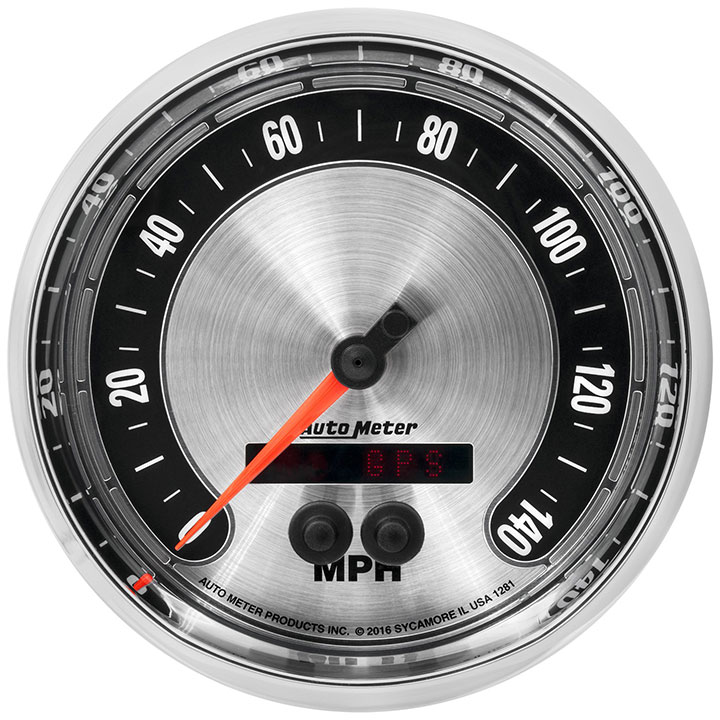 AutoMeter 5in. GPS Speedometer, 0-140 MPH, American Muscle 1281