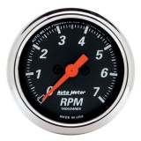 AutoMeter 2-1/16in. In-Dash Tachometer, 0-7,000 RPM, Designer Black Image