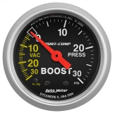 AutoMeter 2-1/16in. Boost/Vacuum Gauge, 30 In Hg/30 PSI, Mechanical, Sport-Comp Image