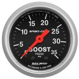 AutoMeter 2-1/16in. Boost Gauge, 0-35 PSI, Sport-Comp Image