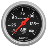 AutoMeter 2-1/16in. Air Pressure Gauge, 0-150 PSI, Sport-Comp Image