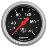 AutoMeter 2-1/16in. Oil Pressure Gauge, 0-200 PSI, Sport-Comp Image