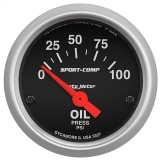AutoMeter 2-1/16in. Oil Pressure Gauge, 0-100 PSI, Air-Core, Sport-Comp Image