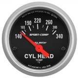 AutoMeter 2-1/16in. Cylinder Head Temperature Gauge, 140-340F, Sport-Comp Image