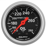 AutoMeter 2-1/16in. Oil Temperature Gauge, 140-280F, Sport-Comp Image