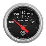 AutoMeter 2-1/16in. Oil Temperature Gauge, 100-250F, Sport-Comp Image