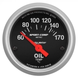 AutoMeter 2-1/16in. Oil Temperature Gauge, 60-170C, Sport-Comp Image
