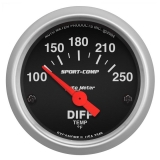AutoMeter 2-1/16in. Differential Temperature Gauge, 100-250F, Sport-Comp Image