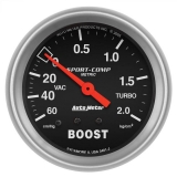 AutoMeter 2-5/8in. Boost/Vacuum Gauge, 60 Cm/Hg-2.0 Kg/Cm2, Sport-Comp Image