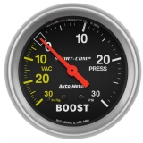 AutoMeter 2-5/8in. Boost/Vacuum Gauge, 30 In Hg/30 PSI, Sport-Comp Image