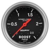 AutoMeter 2-5/8in. Boost Gauge, 0-2.5 Kg/Cm2, Sport-Comp Image