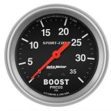 AutoMeter 2-5/8in. Boost Gauge, 0-35 PSI, Sport-Comp Image