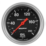 AutoMeter 2-5/8in. Oil Pressure Gauge, 0-200 PSI, Sport-Comp Image