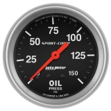 AutoMeter 2-5/8in. Oil Pressure Gauge, 0-150 PSI, Sport-Comp Image
