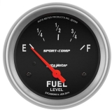 AutoMeter 2-5/8in. Fuel Level Gauge, 0-90 Ohm, SSE, Sport-Comp Image