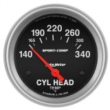 AutoMeter 2-5/8in. Cylinder Head Temperature Gauge, 140-340F, Sport-Comp Image