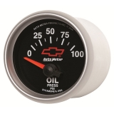 AutoMeter 2-1&16in. Oil Pressure Gauge, 0-100 PSI, Air-Core, Cutlass Black Image