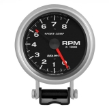 AutoMeter 3-3/4in. Pedestal Tachometer, 0-8,000 RPM, Sport-Comp Image