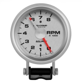 AutoMeter 3-3&4in. Pedestal Tachometer, 0-8,000 RPM, Ultra-Lite Image
