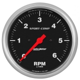 AutoMeter 5in. In-Dash Tachometer, 0-6,000 RPM, Sport-Comp Image
