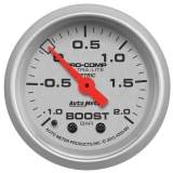 AutoMeter 2-1/16in. Boost-Vacuum Gauge, -1/+2 Bar, Mech, Ultra-Lite Image