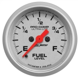AutoMeter 2-1/16in. Fuel Level Gauge, Programmable 0-280 Ohm, Ultra-Lite Image
