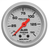 AutoMeter 2-1/16in. Air Pressure Gauge, 0-150 PSI, Ultra-Lite Image
