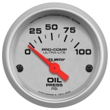 AutoMeter 2-1/16in. Oil Pressure Gauge, 0-100 PSI, Air-Core, Ultra-Lite Image