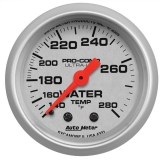 AutoMeter 2-1/16in. Water Temperature Gauge, 140-280F, Ultra-Lite Image