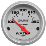 AutoMeter 2-1/16in. Water Temperature Gauge, 100-250F, Ultra-Lite Image