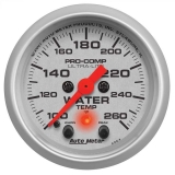 AutoMeter 2-1/16in. Water Temperature Gauge, 100-260F, Ultra-Lite Image
