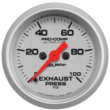 AutoMeter 2-1/16in. Exhaust Pressure Gauge, 0-100 PSI, Stepper Motor, Ultra-Lite Image