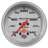 AutoMeter 2-5/8in. Oil Temperature Gauge, 100-340F, Ultra-Lite Image