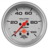 AutoMeter 2-5/8in. Oil Pressure Gauge, 0-100 PSI, Stepper Motor, Ultra-Lite Image