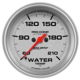AutoMeter 2-5/8in. Water Temperature Gauge, 60-210F, Ultra-Lite Image