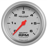 AutoMeter 3-3&8in. In-Dash Tachometer, 0-6,000 RPM, Ultra-Lite Image