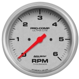 AutoMeter 5in. In-Dash Tachometer, 0-6,000 RPM, Ultra-Lite Image