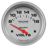 AutoMeter 2-5/8in. Voltmeter, 8-18V, Air-Core, Ultra-Lite Image