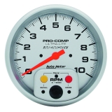 AutoMeter 5in. In-Dash Tachometer, 0-10,000 RPM, Ultra-Lite W& Memory & Redline Pointer Image